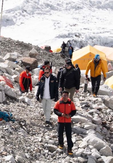 US Special Envoy Sergio Gor visits Everest Base Camp as Mike Harker eyes Everest ascent